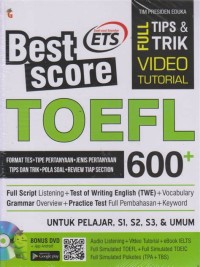 Image of Best Score TOEFL 600+