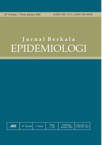 Image of Jurnal Epidemologi : Vol. 10 No. 1 Januari 2022