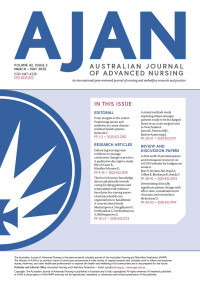 Image of Australian Journal of Advanced Nursing : Vol. 40 No. 2 2023