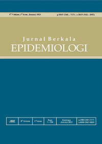Image of Jurnal Epidemologi : Vol.9 No. 1 Januari 2021